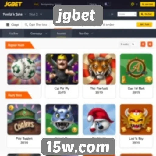 Visão geral das funcionalidades do site jgbet